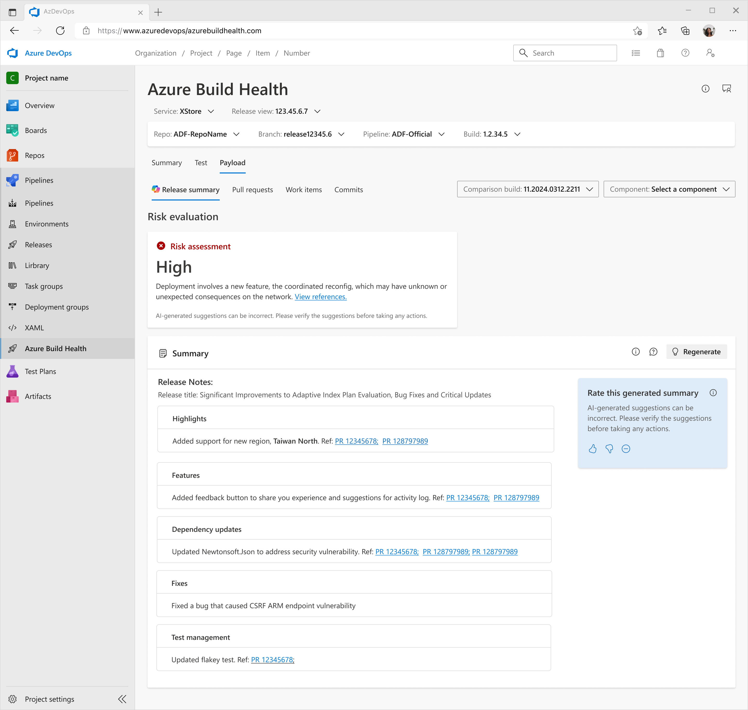 Reducing manual toil — automated risk evaluation screen